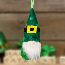 Load image into Gallery viewer, St Patricks Day Gnome Plush Elf Decorations green Pendant Decoration 22B57