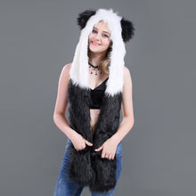 Load image into Gallery viewer, Simplicity 3-in-1 Multi-Functional Animal Hat, Scarf, & Mitten Combo 22614