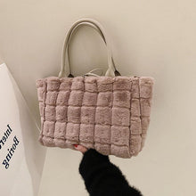 Load image into Gallery viewer, Women Handbags Overlarge Tote Bag Fluffy Soft Plush 22446