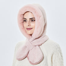 Load image into Gallery viewer, Winter Hats for Women Warm Hooded Scarf Hat for Women 22635