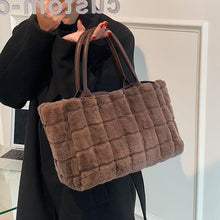 Load image into Gallery viewer, Women Handbags Overlarge Tote Bag Fluffy Soft Plush 22446