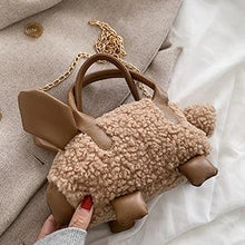 Load image into Gallery viewer, Women Mini Plush Shoulder Bag Fashion Fluffy handbag Soft Warm 22421