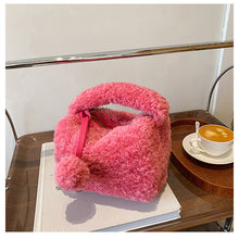 Load image into Gallery viewer, Ladies Fluffy Shoulder Bag Women Furry Purse Fluffy Tote Bag 22414