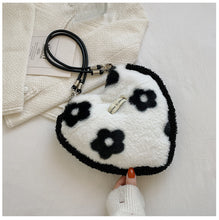 Load image into Gallery viewer, Heart Shaped Handbag Women's Faux Fur Cross-Body Bag Shoulder Bag 22412