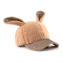 Load image into Gallery viewer, Winter plush  rabbit ears Caps  Warm  Outdoor Activities Hats for Women  22612