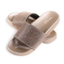 Load image into Gallery viewer, Glitter Rhinestone Slippers(Flat)