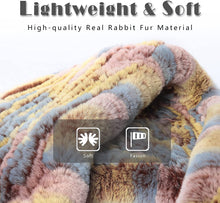 Load image into Gallery viewer, Fur Hooded Scarf Hat Scarves Hood Scarf Beanie For Women Head Neck Warmer Winter With Rabbit Fur