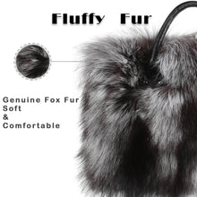 Load image into Gallery viewer, Women&#39;s Winter Fur Bag Silver Fox Handbag Leather Ladies Shoulder Bag