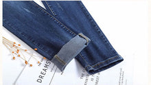 Load image into Gallery viewer, Fur Story bib women&#39;s suit 2020 new style denim trousers high waist, autumn wear slimming jumpsuit