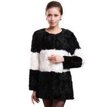 Load image into Gallery viewer, New Lamb Fur Coat Jacket Overcoat  Winter Overcoat In Fashion Interval Color Style Good Quality Lamb Fur FS13068