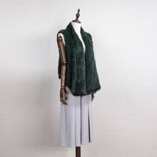 Load image into Gallery viewer, Knitted Real Mink fur Vest For Women 16286