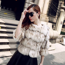 Load image into Gallery viewer, Natural Fox Fur Jacket for Women Winter Coat 14192
