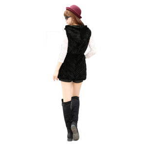 UE FS15215 Knitted Real Mink fur Vest for women winter