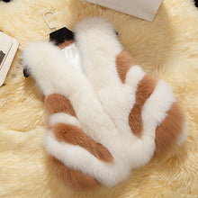 Load image into Gallery viewer, Real fox fur vest for women winter Jacket thick fox fur 16259