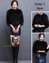 Load image into Gallery viewer, Women&#39;s Winter Coat Raccoon Real Fur Coats Female Round Collar Women Jackets 15160