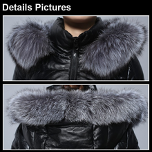 Load image into Gallery viewer, Women&#39;s Genuine Sheep Leather Down Jacket Warm  Coat Female