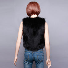 Load image into Gallery viewer, UE FS152122 Real Raccoon Fur vest for women winter