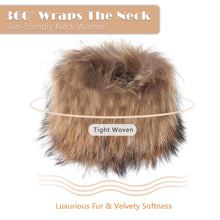 Load image into Gallery viewer, Women&#39;s Fur Infinity Scarf Furry Neck Warmer Fluffy Loop Scarves Winter