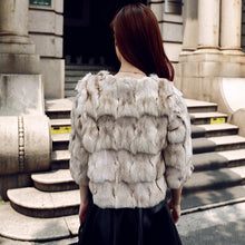 Load image into Gallery viewer, Natural Fox Fur Jacket for Women Winter Coat 14192