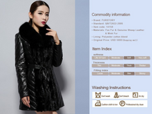 Load image into Gallery viewer, Winter Super Warm Genuine Sheep Leather Coat Female Real Fox Fur Collar 14158