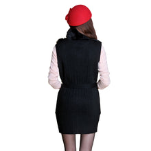 Load image into Gallery viewer, Natural Rabbit Fur Sweater Vest for Women Winter