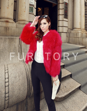 Load image into Gallery viewer, Women's Natural Fox Fur Coat Fashion Natural Color Full Sleeve