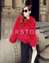 Load image into Gallery viewer, Women's Natural Fox Fur Coat Fashion Natural Color Full Sleeve