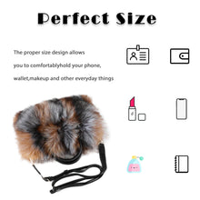 Load image into Gallery viewer, Women&#39;s Winter Fur Bag Silver Fox Handbag Leather Ladies Shoulder Bag