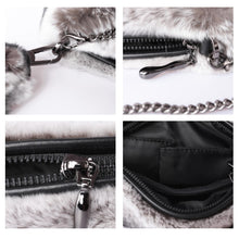 Load image into Gallery viewer, Purses for Women Rex Rabbit Fur Crossbody Bags Women&#39;s Fuzzy Shoulder Bag Fluffy Clutch Bag Christmas Gifts for Women