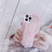 Load image into Gallery viewer, Plush Case For iPhone 13 Pro Max Furry Fluffy Case Soft Faux Fur Fuzzy Cover 22814