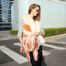 Load image into Gallery viewer, Real fox fur vest for women winter Jacket thick fox fur 16259