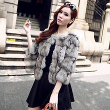 Load image into Gallery viewer, Natural Fox Fur Jacket for Women Winter Coat 14192