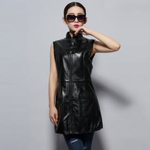 Load image into Gallery viewer, FUR STORY Genuine Sheep Leather Vest for Women 14241