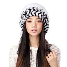 Load image into Gallery viewer, Cute Hats Fur Hat for Women Knitted Real Mink Fur Hat Fur Cap 14623