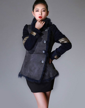Load image into Gallery viewer, Natural Sheep Fur Coat Double Faced Overcoat Thick Winter Coat