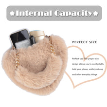 Load image into Gallery viewer, Faux Fur Bag Furry Shoulder Bag Girls Fluffy Tote Womens Purse  21833