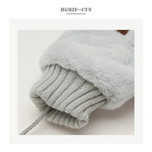 Load image into Gallery viewer, Cute Full Finger Gloves Fluffy Plush Winter Warm Mittens For Women 22835