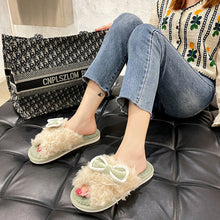 Load image into Gallery viewer, Women&#39;s Bow tie Slippers Open Toe Anti-Slip House Slippers 22S05