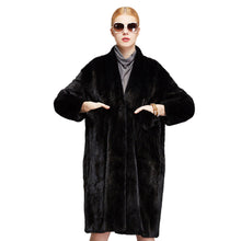 Load image into Gallery viewer, Winter Women&#39;s Real Mink Fur Coat Natural Fur Coat Winter Outerwear 16060