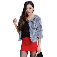 Load image into Gallery viewer, Real Fox Fur Coat Jacket Thick Fur Gilet Womens&#39; Dress Ladies&#39; Garment FS13052  Light Purple