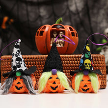 Load image into Gallery viewer, Halloween Hanging Ornaments Plush Pumpkin Gnomes Home Decor Tree Decorations 22B63