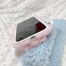 Load image into Gallery viewer, Plush Case For iPhone 13 Pro Max Furry Fluffy Case Soft Faux Fur Fuzzy Cover 22814