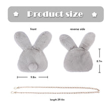 Load image into Gallery viewer, Purses for Women Plush Shoulder Bag Faux Fur Bunny  Crossbody Handbags 21844