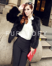 Load image into Gallery viewer, Women's Natural Fox Fur Coat Fashion Natural Color Full Sleeve