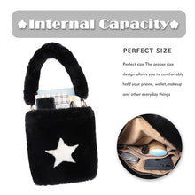 Load image into Gallery viewer, Womens Soft Eco Fur Fluffy Mini Tote Bag Purse 21834