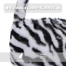 Load image into Gallery viewer, Women’s Shoulder Tote Handbags Fluffy Faux Fur Bag Crossbody Bag 21836