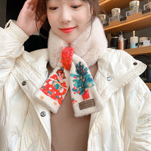 Load image into Gallery viewer, Women&#39;s Christmas Style Plush Scarf 22520