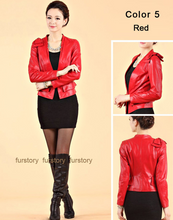 Load image into Gallery viewer, Genuine Sheep Leather Jacket Warm Coat Womens Coat