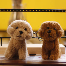 Load image into Gallery viewer, Teddy dog trumpet mini pendant cute puppy dog bag pendant keychain 22C03