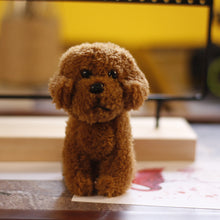 Load image into Gallery viewer, Teddy dog trumpet mini pendant cute puppy dog bag pendant keychain 22C03